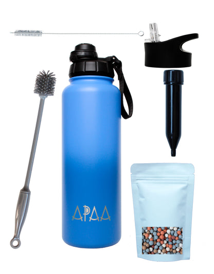 APAA Purify - La Botella que Filtra y Mejora tu Agua 1,200 ml - Acero inoxidable